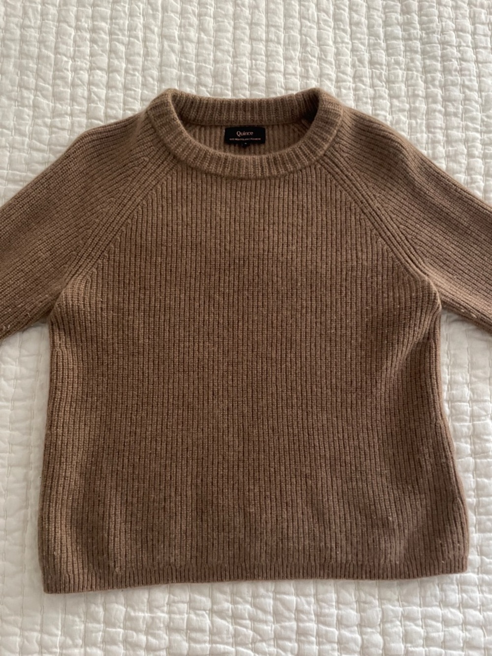 Quince Mongolian Cashmere Fisherman Sweater - Picture 1 of 7